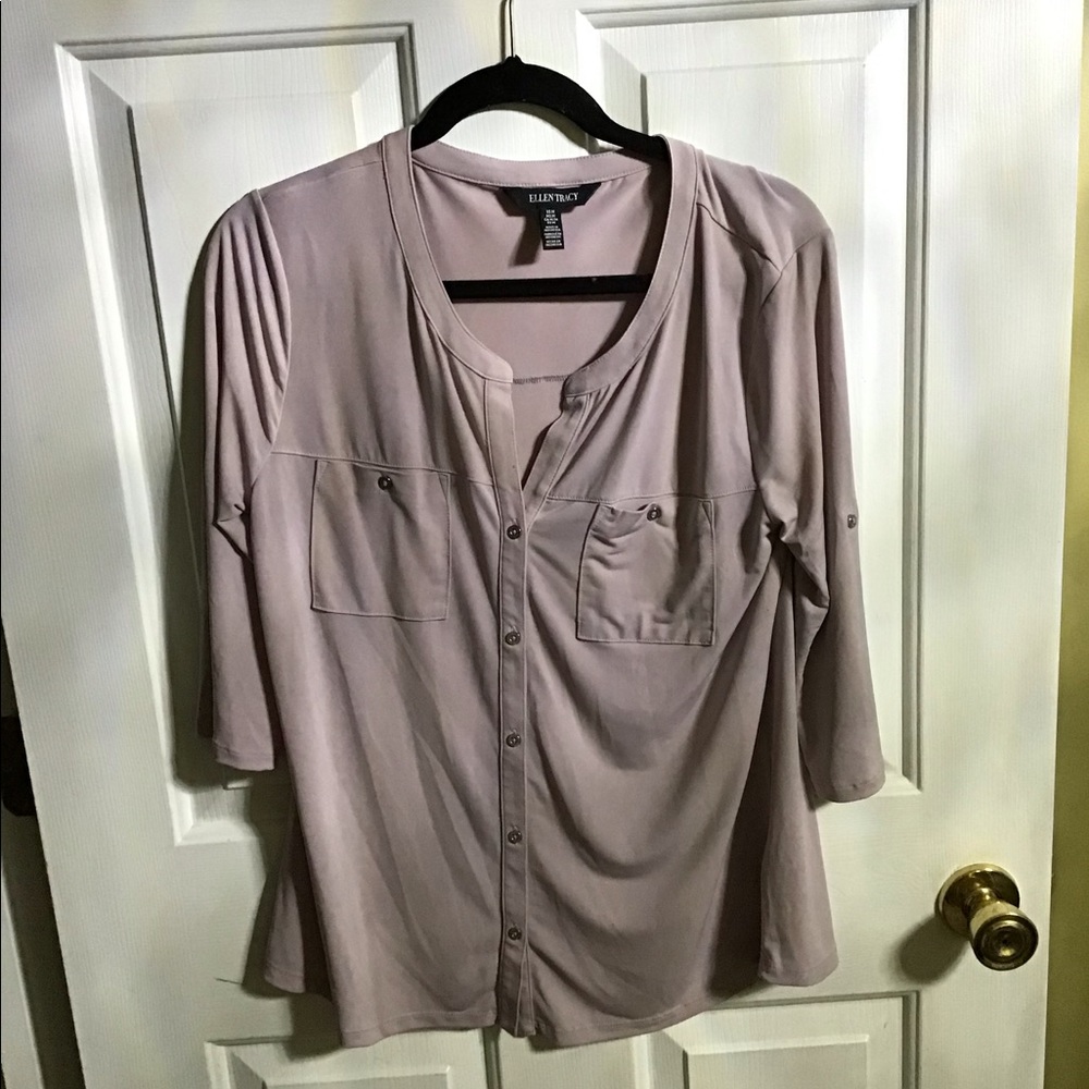 Lavender buttoned dress shirt